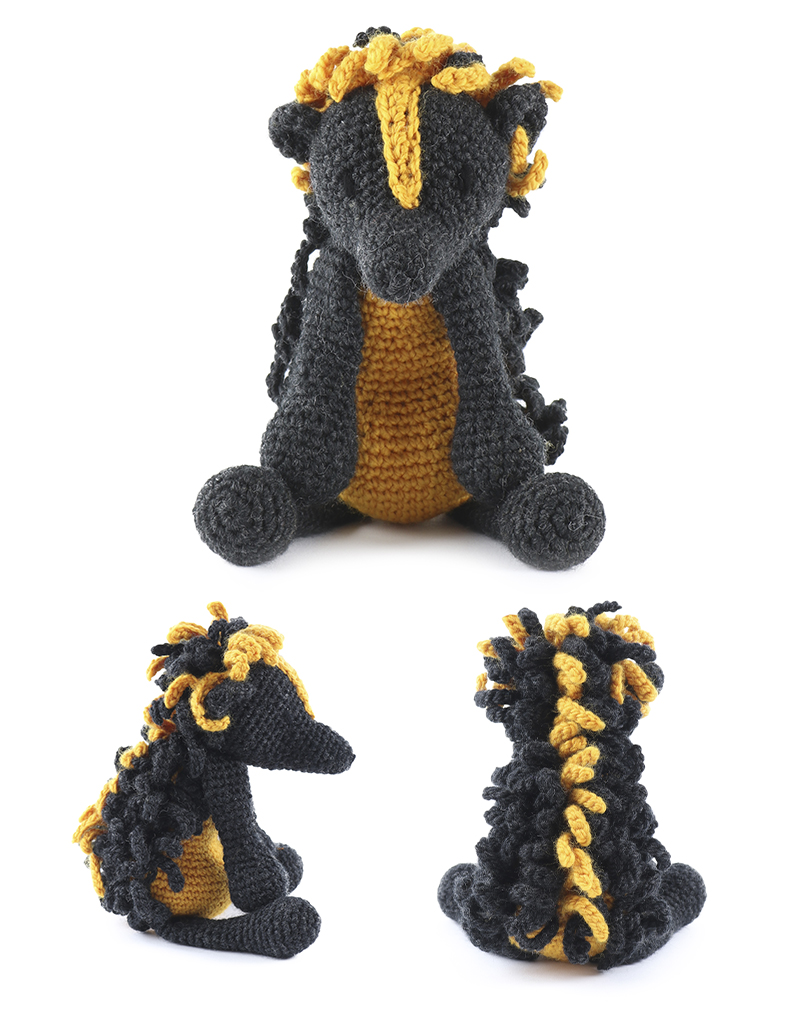 toft ed's animal Dean the Lowland Streaked Tenrec amigurumi crochet